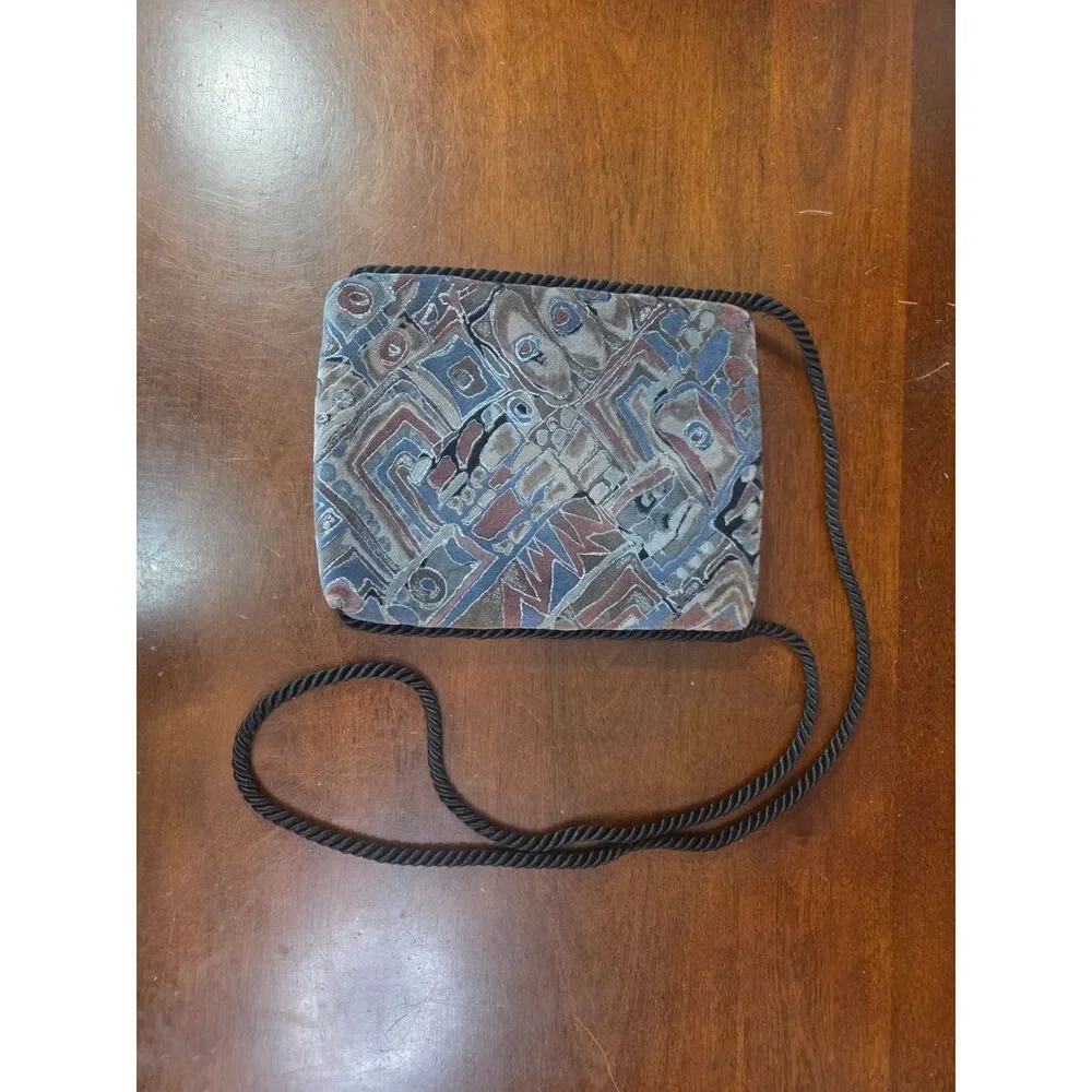 Vintage Barbara Wroten Designs In Fiber Woven Handmade Evening Purse Bag